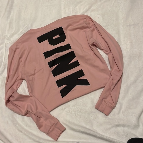 Pink long sleeve crop - Picture 2 of 2